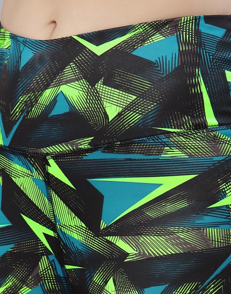 Black Printed Track Pant | Leemboodi