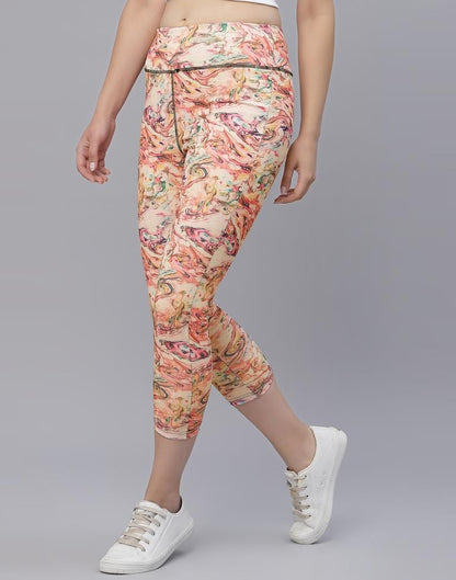 Multicolour Printed Track Pant | Leemboodi