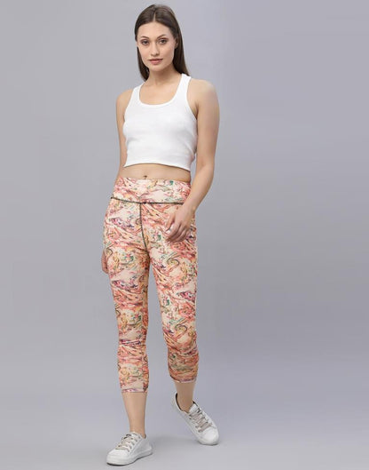 Multicolour Printed Track Pant | Leemboodi