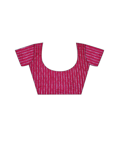 Dark Purple Plain Silk Saree