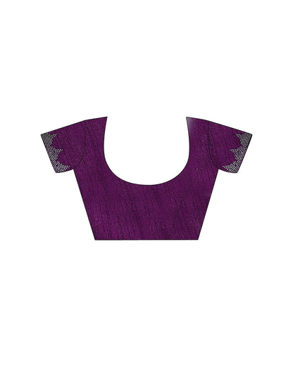 Wine Plain Georgette Saree