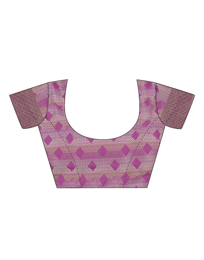 Turquoise  Jacquard Organza Saree