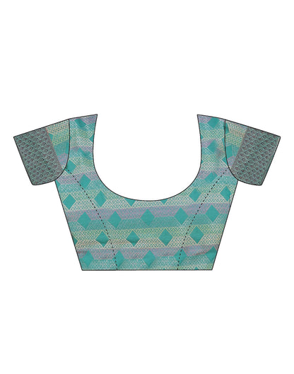 Pink Jacquard Organza Saree