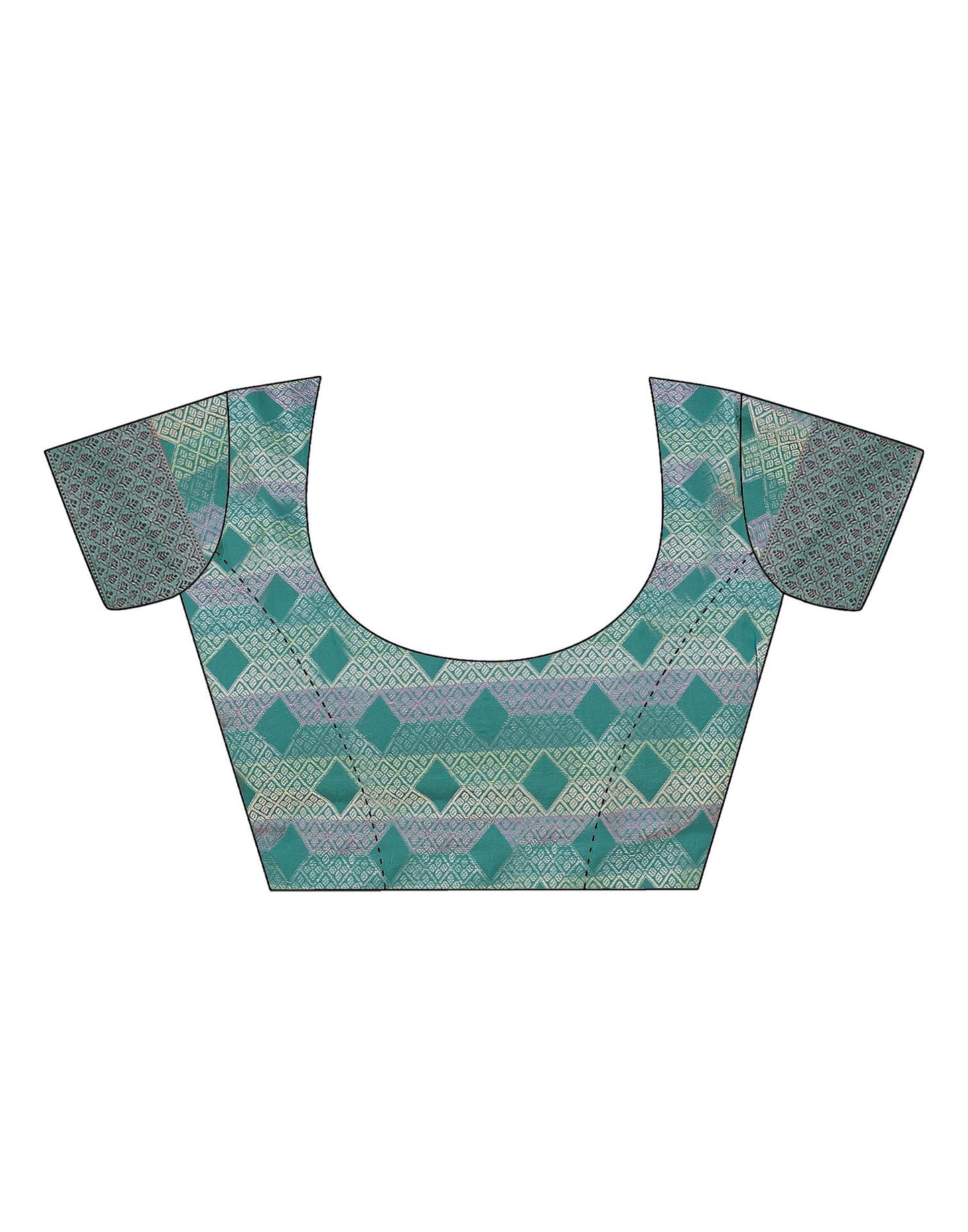 Orange Jacquard Organza Saree