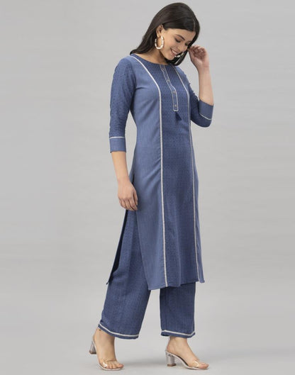 Maroon Printed Kurta Palazzo Set | Leemboodi