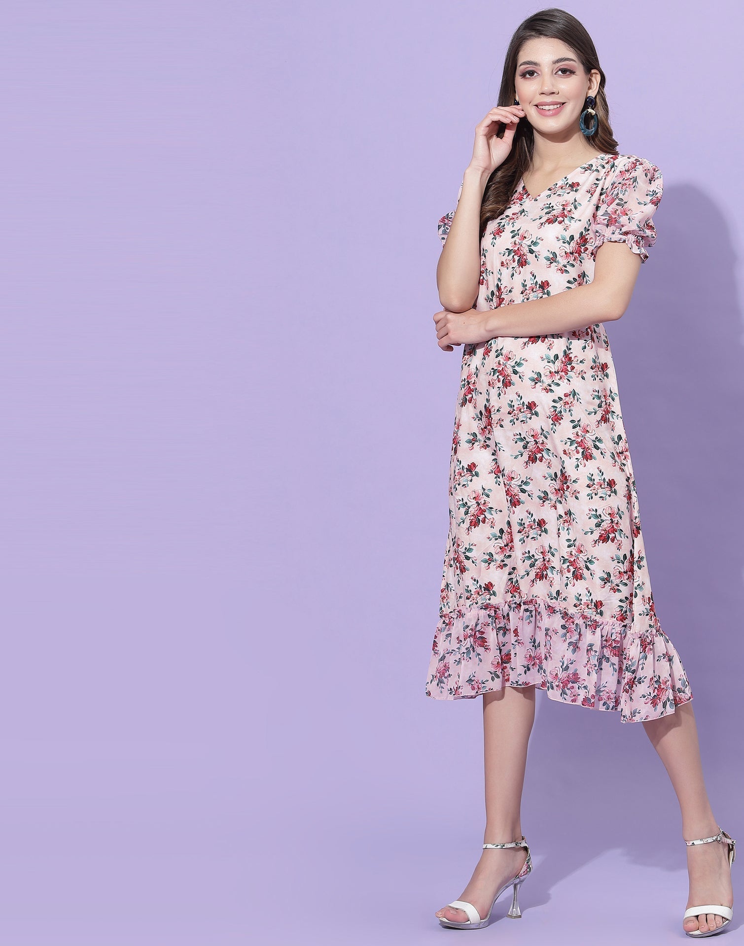 Pink Floral Dress | Sudathi