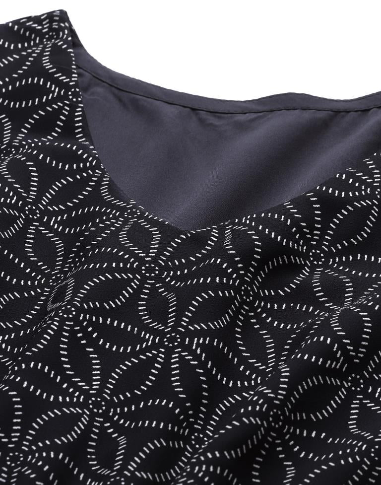 Black Ruffled Dress | Leemboodi