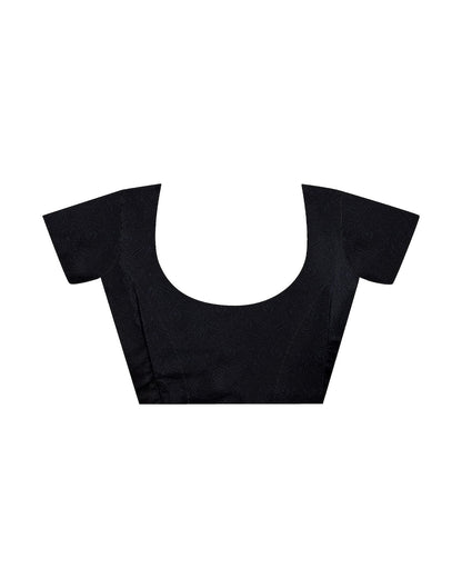 Teal  Printed Silk Saree