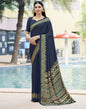 Rama Printed Silk Saree