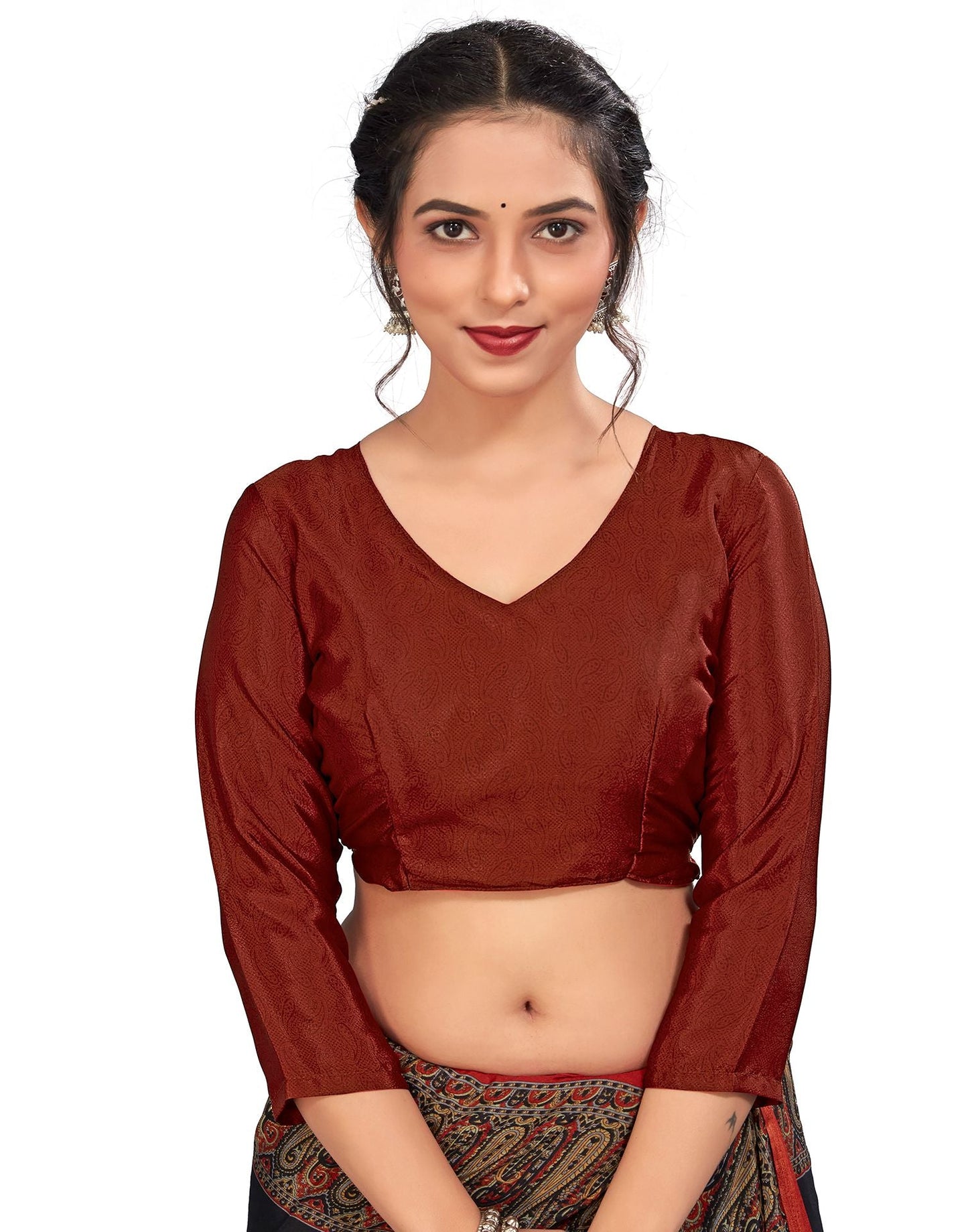 Black Printed Silk Saree