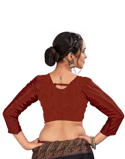 Black Printed Silk Saree