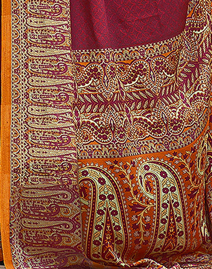 Turmeric Printed Silk Saree