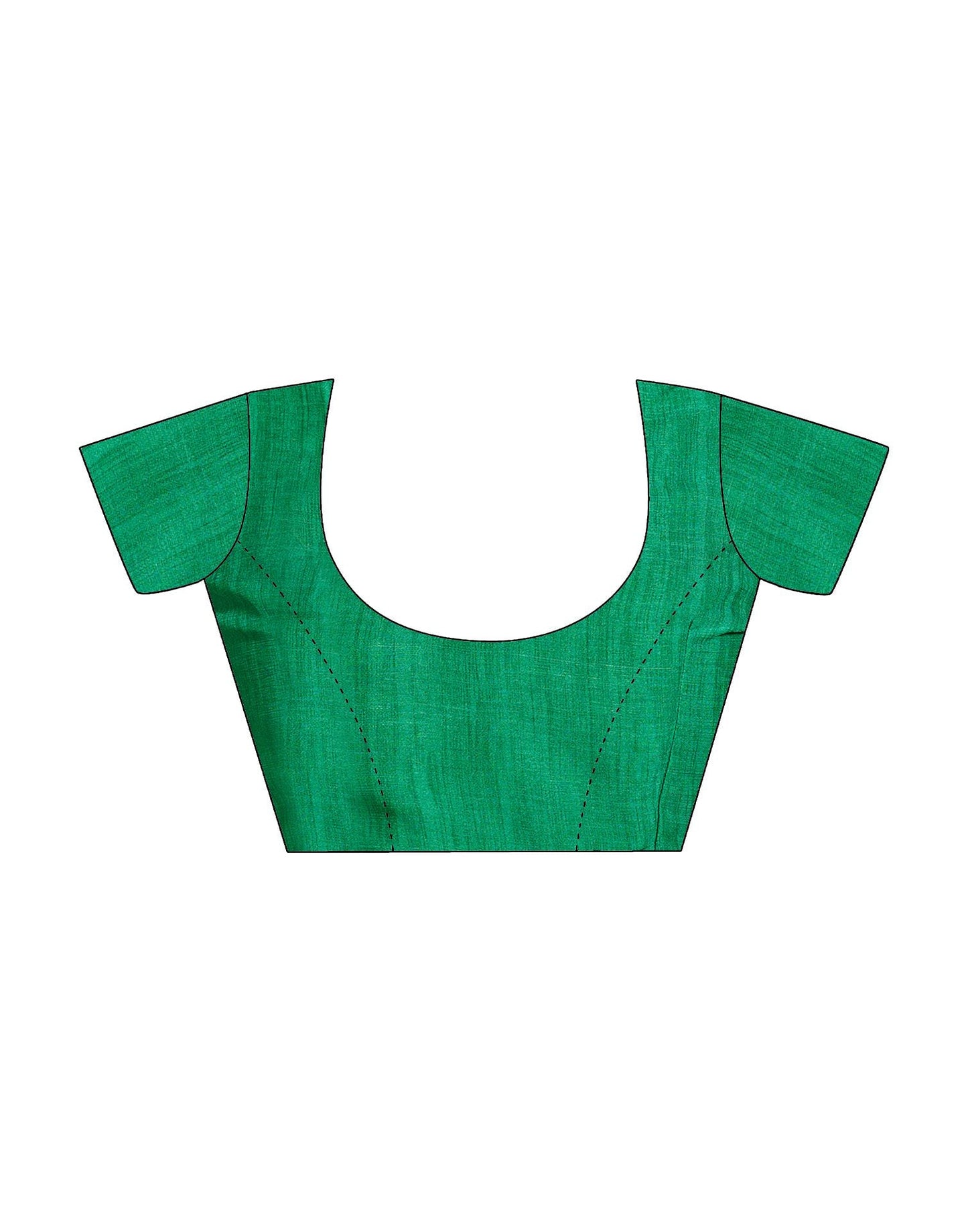 Green Printed Chiffon Saree