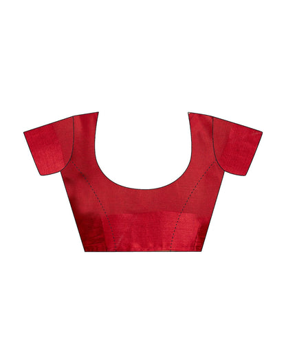 Maroon Printed Chiffon Saree