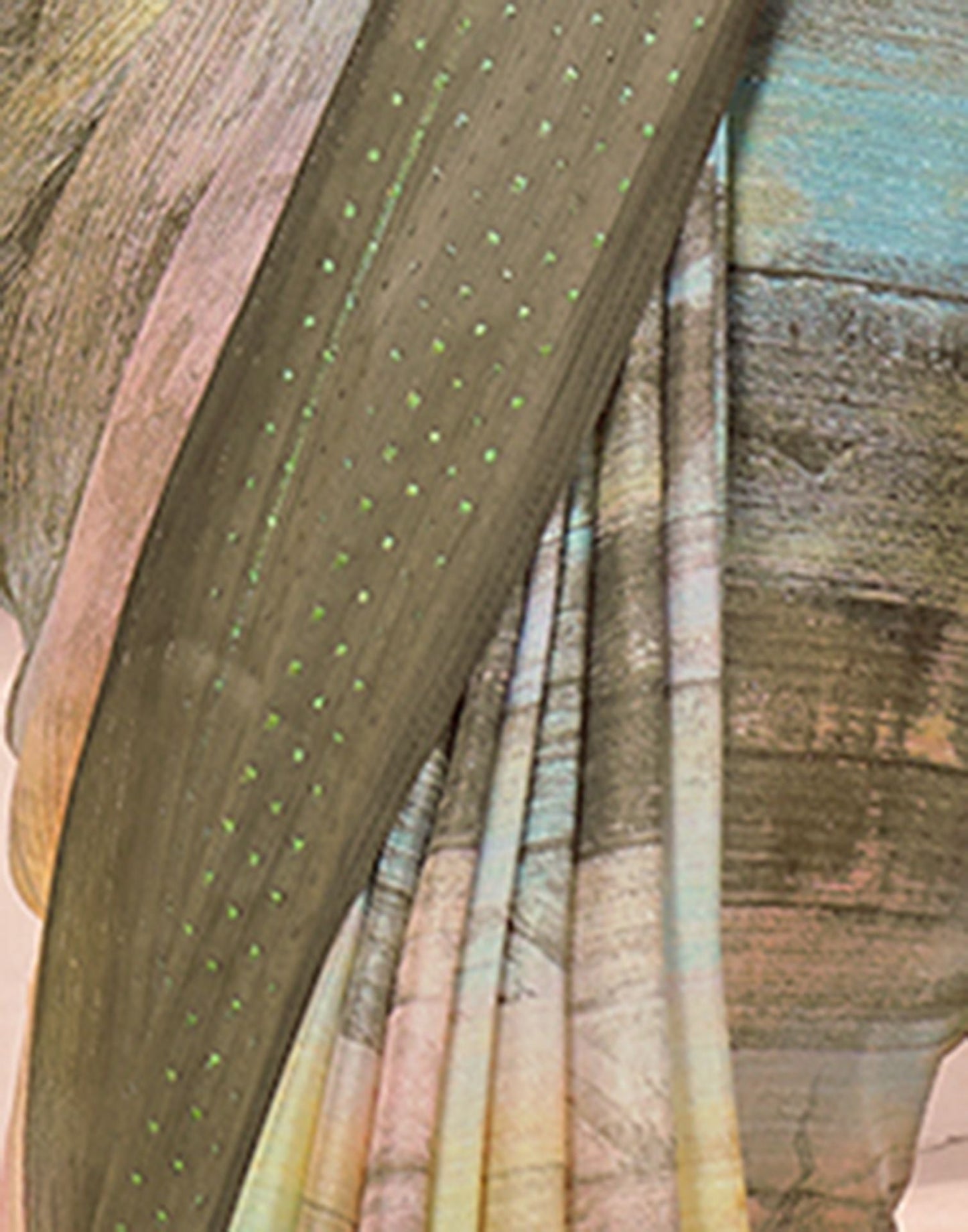 Beige Printed Georgette Saree