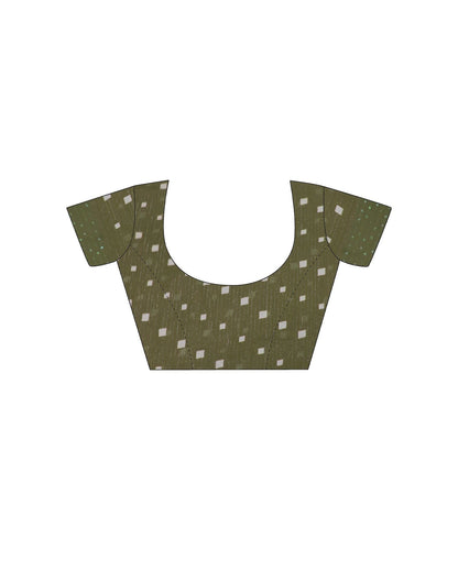 Beige Printed Georgette Saree