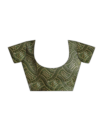 Deep Violet Printed Georgette Saree