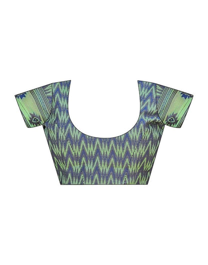 Pista Green Silk Plain Saree