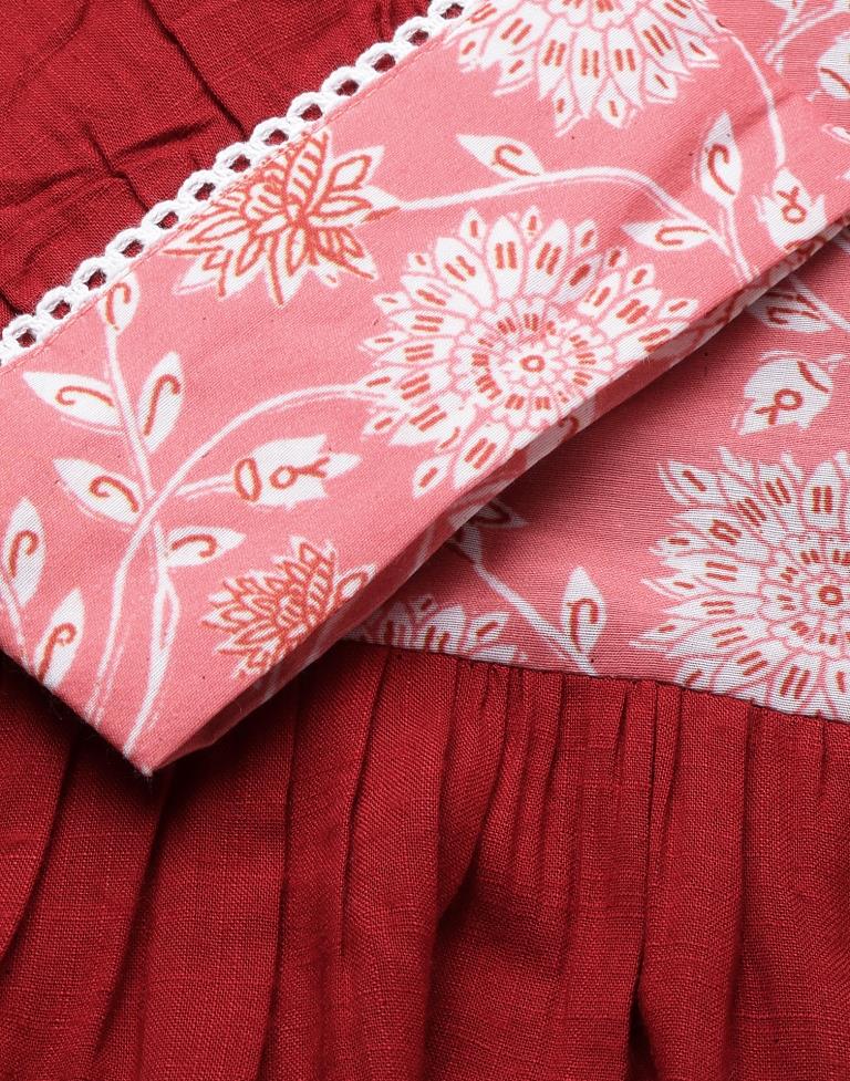 Red Gathered Top | Sudathi