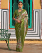 Light Green Printed Silk Saree