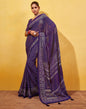 Purple Printed Georgette Saree