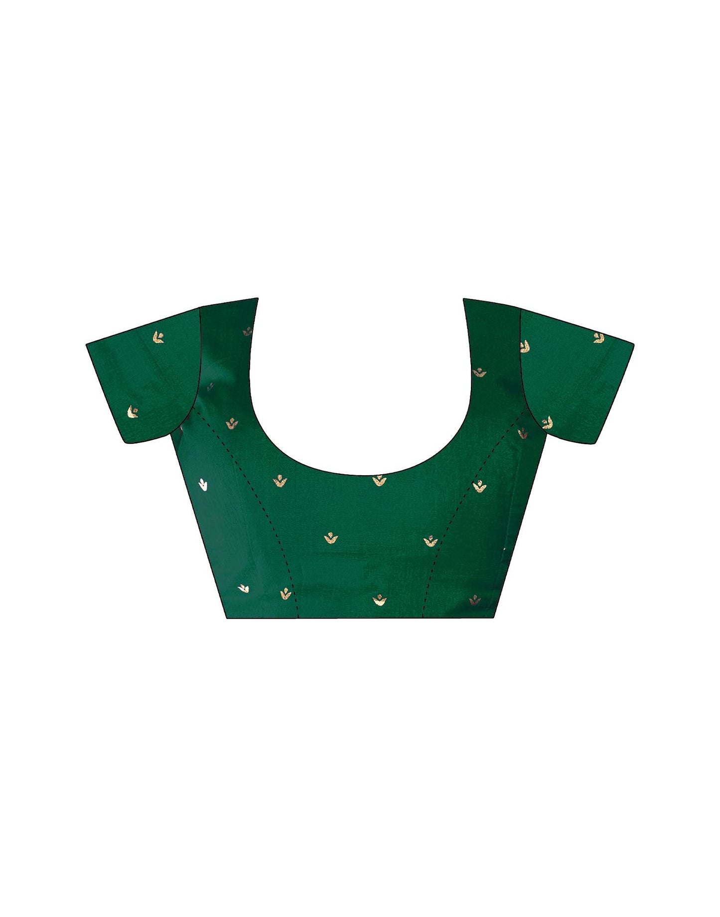 Mint Green Printed Silk Saree