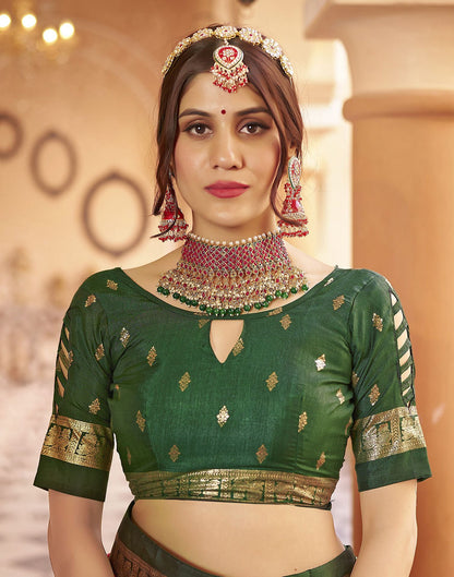 Red Printed Silk Saree