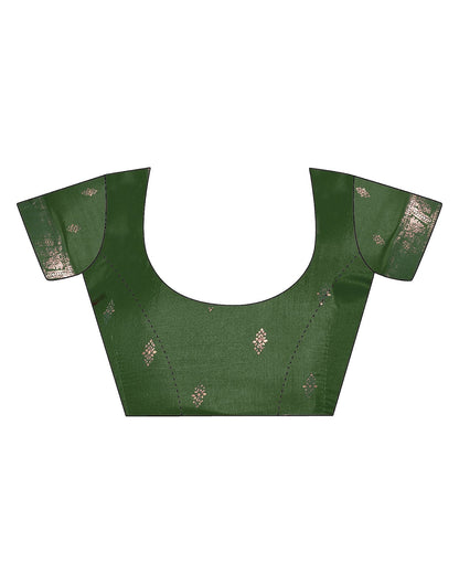 Red Printed Silk Saree