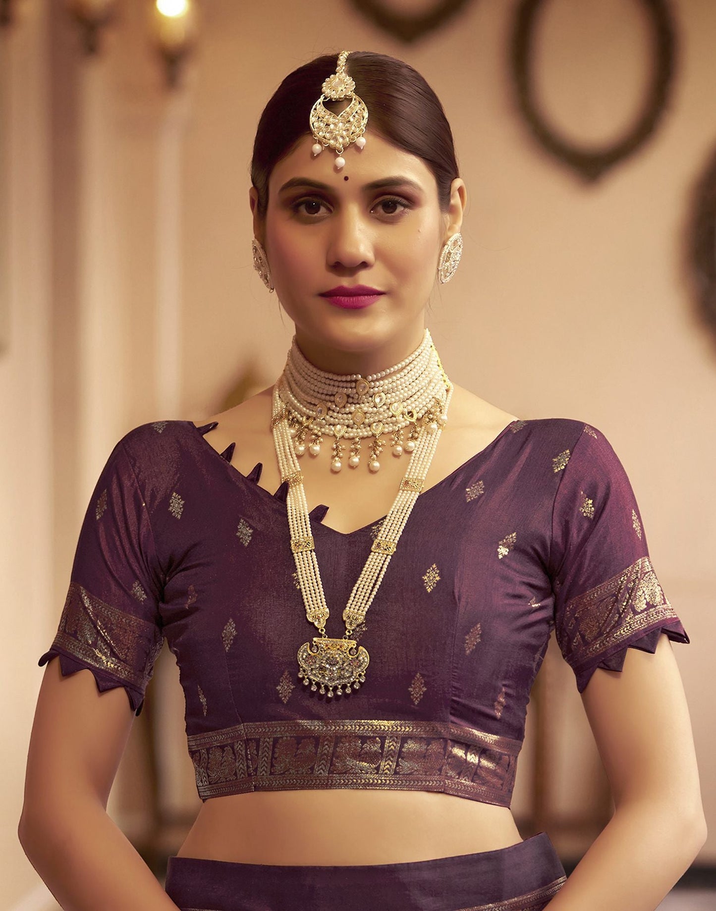 Teal Blue Printed Silk Saree