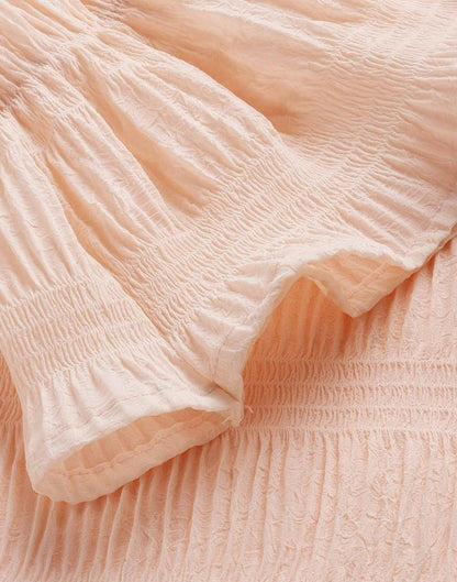 Light Peach Bell Sleeve Top | Sudathi