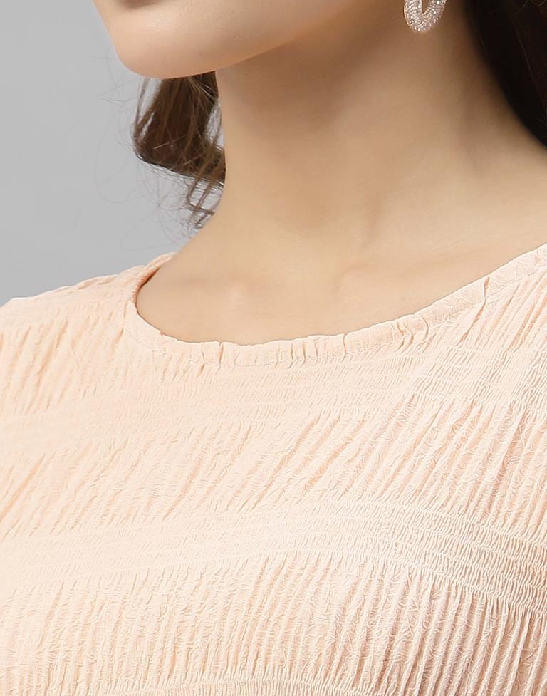 Light Peach Bell Sleeve Top | Sudathi