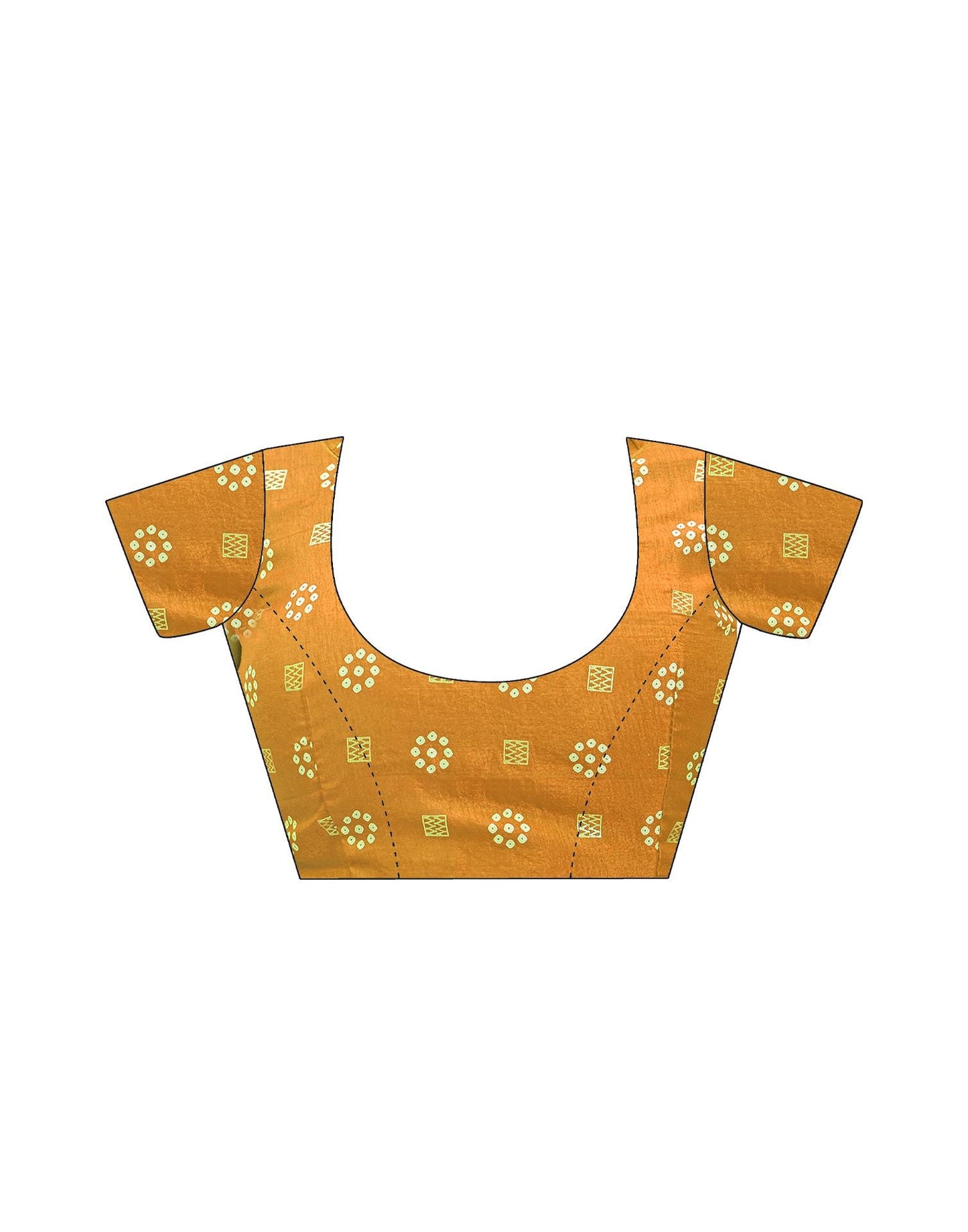 Turmeric Bandhani Silk Saree