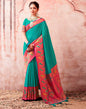 Rama Green Silk Plain Saree