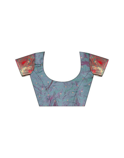 Rani Pink Silk Plain Saree