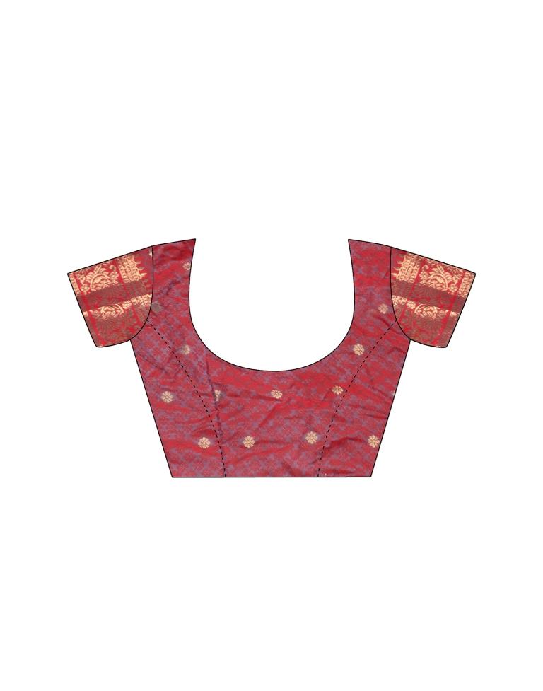 Turquoise Silk Plain Saree