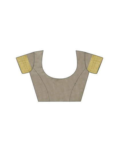 Grey Silk Woven Saree