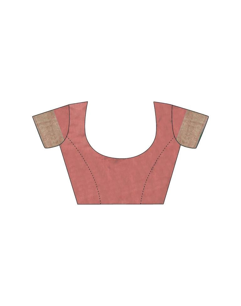 Rose Pink Silk Woven Saree