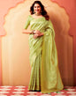 Light Green Silk Woven Saree