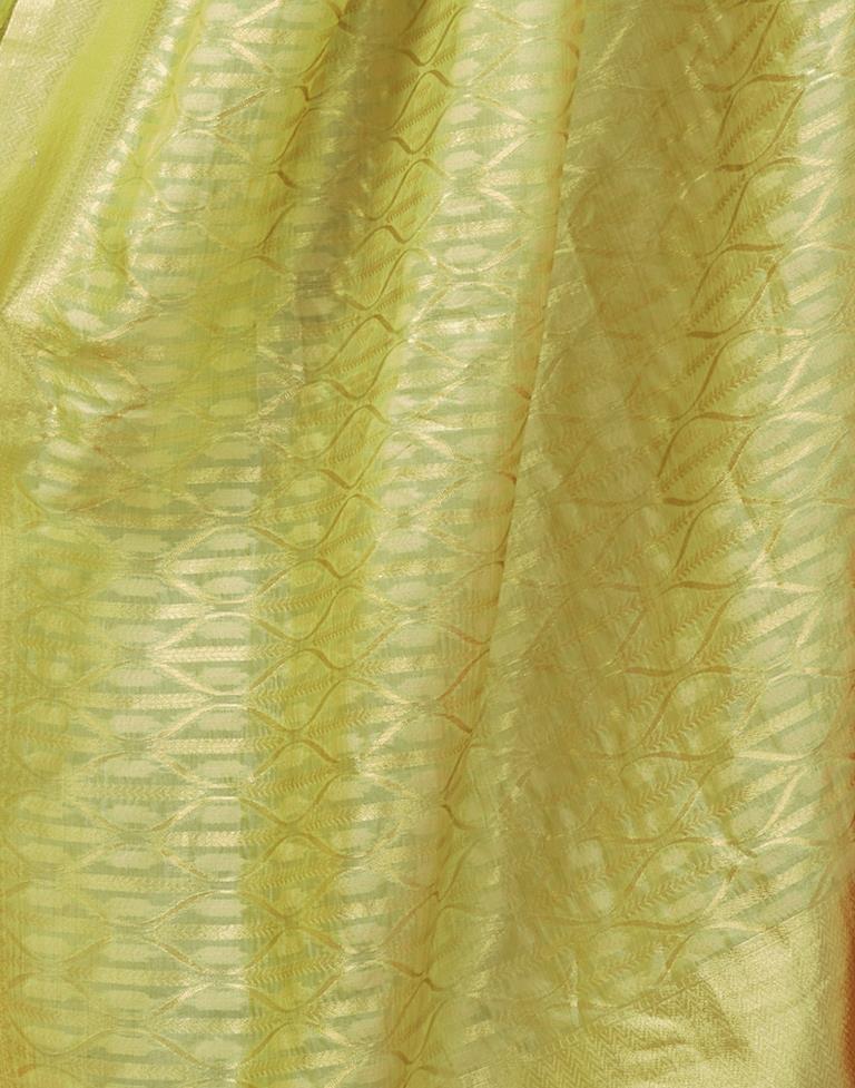 Light Green Silk Woven Saree