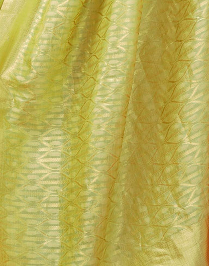 Light Green Silk Woven Saree