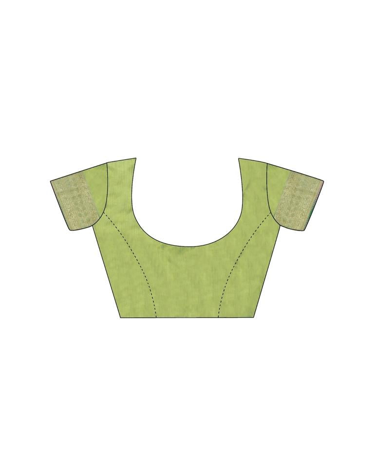 Light Green Silk Woven Saree