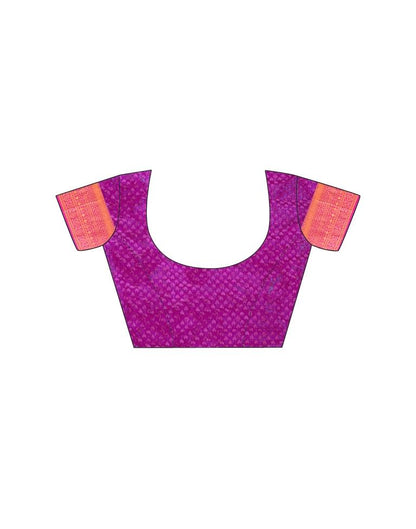 Dark Blue Silk Plain Saree