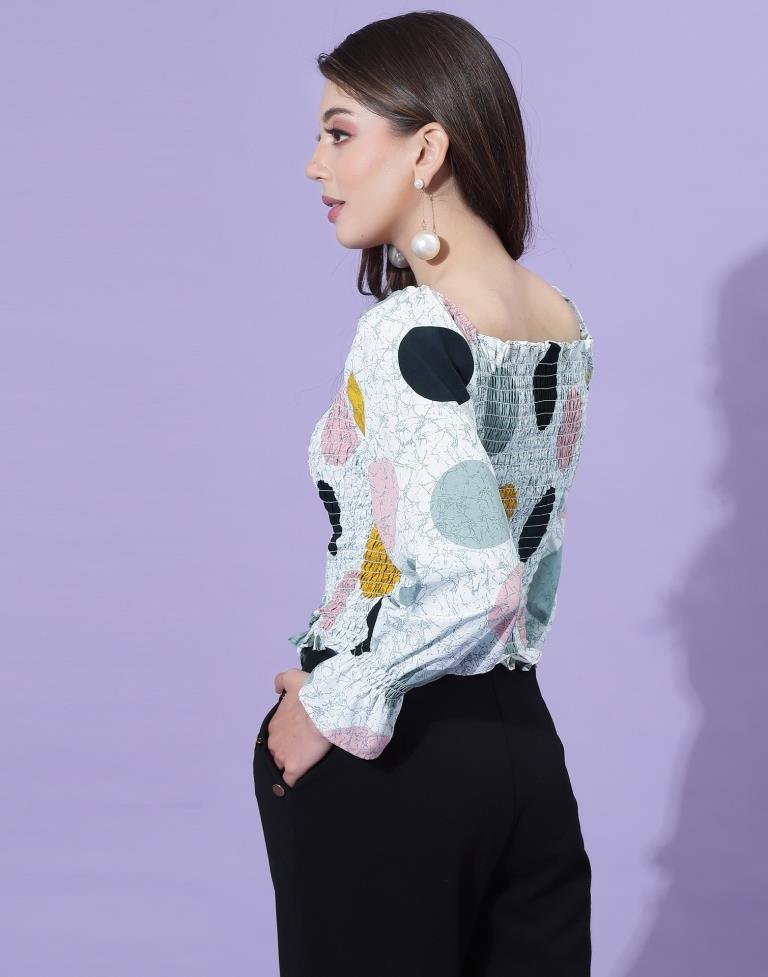 White Smocked Top | Sudathi