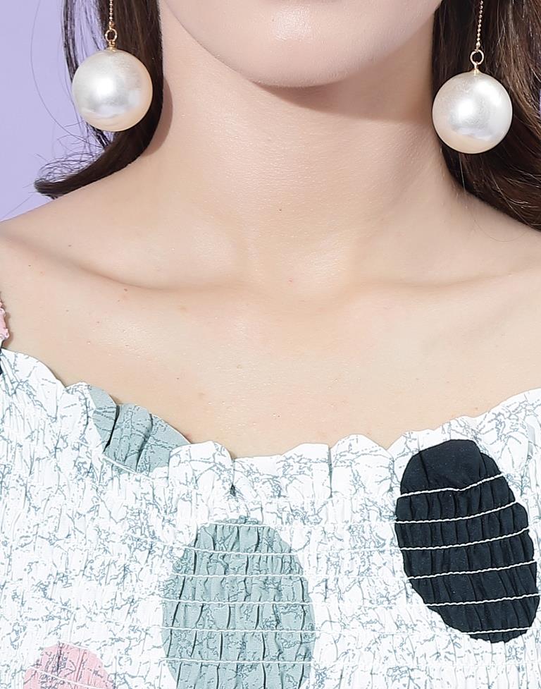 White Smocked Top | Sudathi