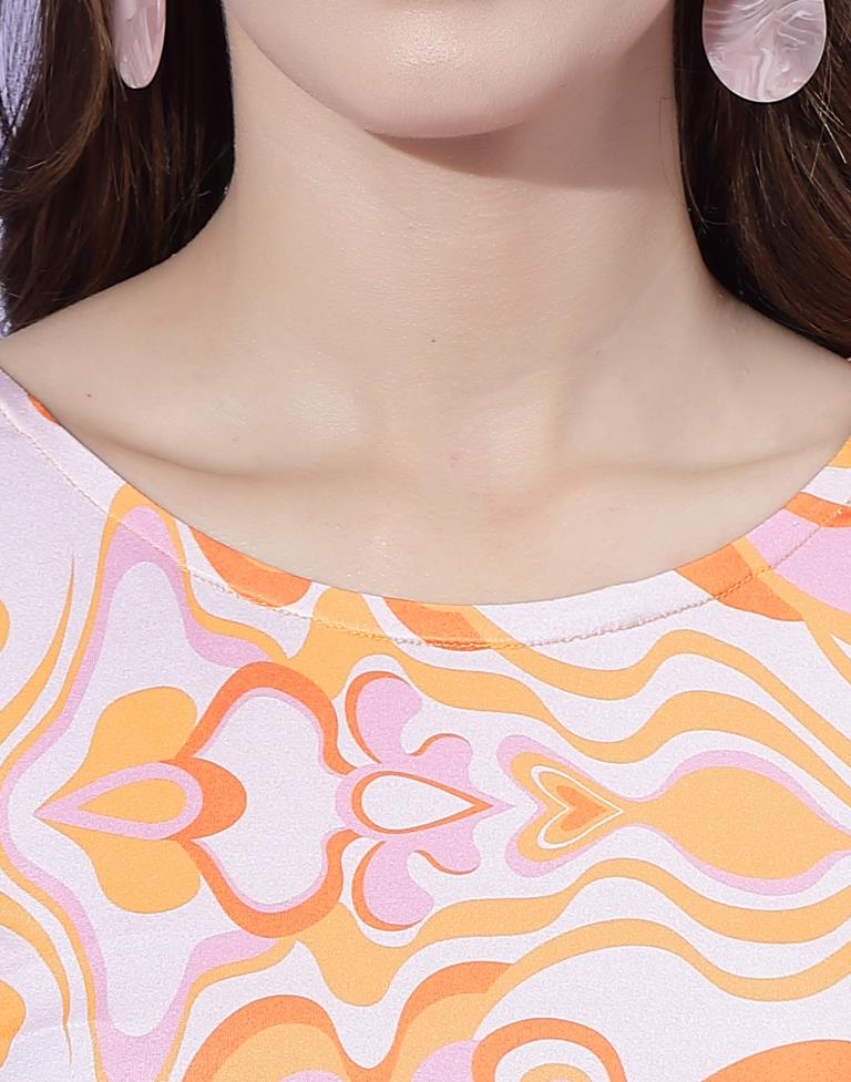 Orange Ruched Bodycon | Sudathi