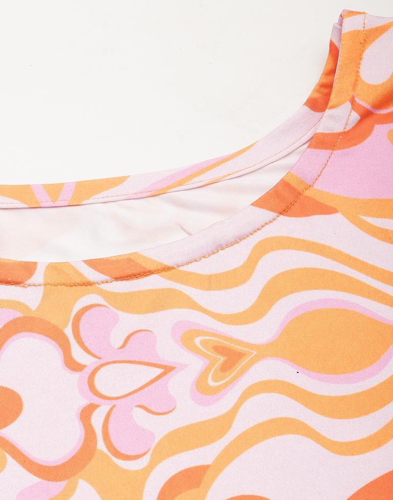 Orange Ruched Bodycon | Sudathi