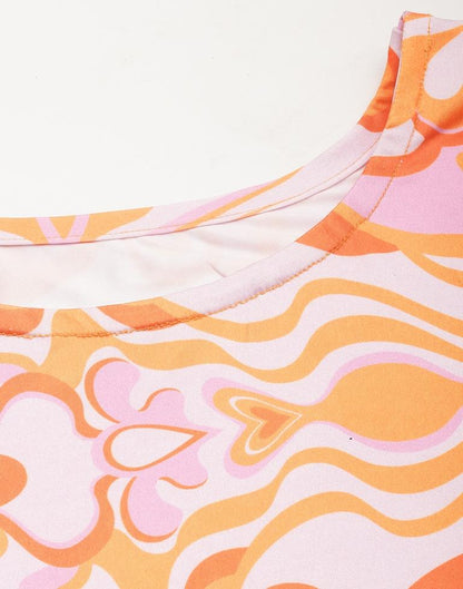 Orange Ruched Bodycon | Sudathi