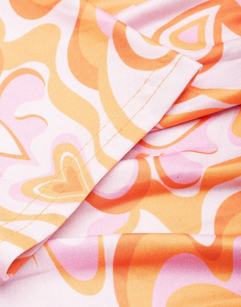 Orange Ruched Bodycon | Sudathi