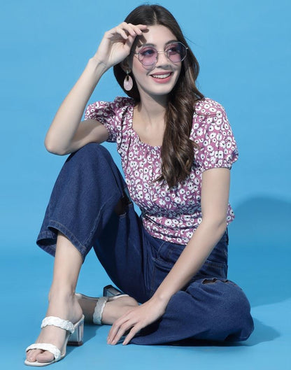 Pink Floral Top | Sudathi