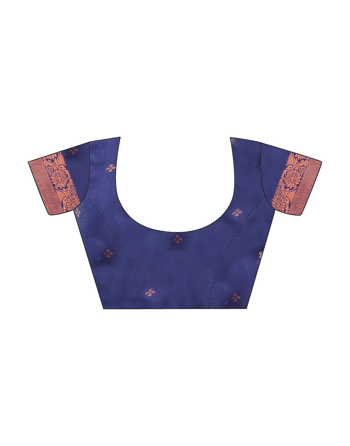 Indigo Jacquard Silk Saree